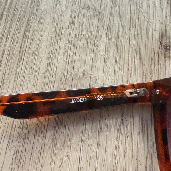 quay australia jaded brown tortoise flat top oversized shield sunglasses eyewear